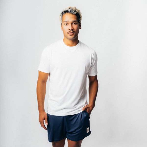 CLEAN I Natural Athleisure Shirt - weiß