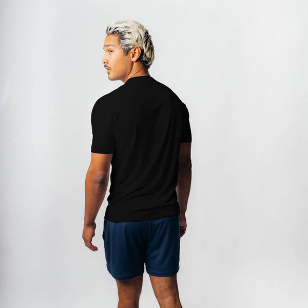 CLEAN I Natural Athleisure Shirt - schwarz