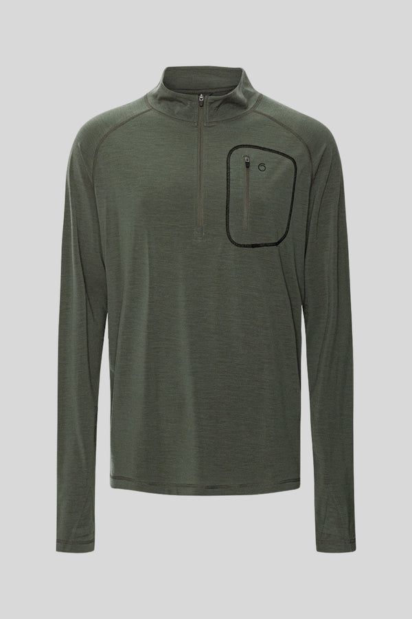 Superino Alling Half Zip Lark Green