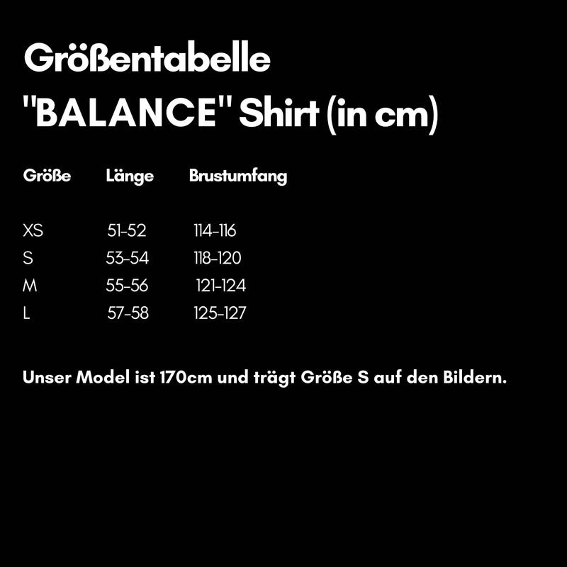 BALANCE I Natural Box Tee - schwarz