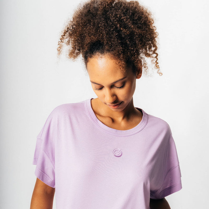 BALANCE I Natural Box Tee purple