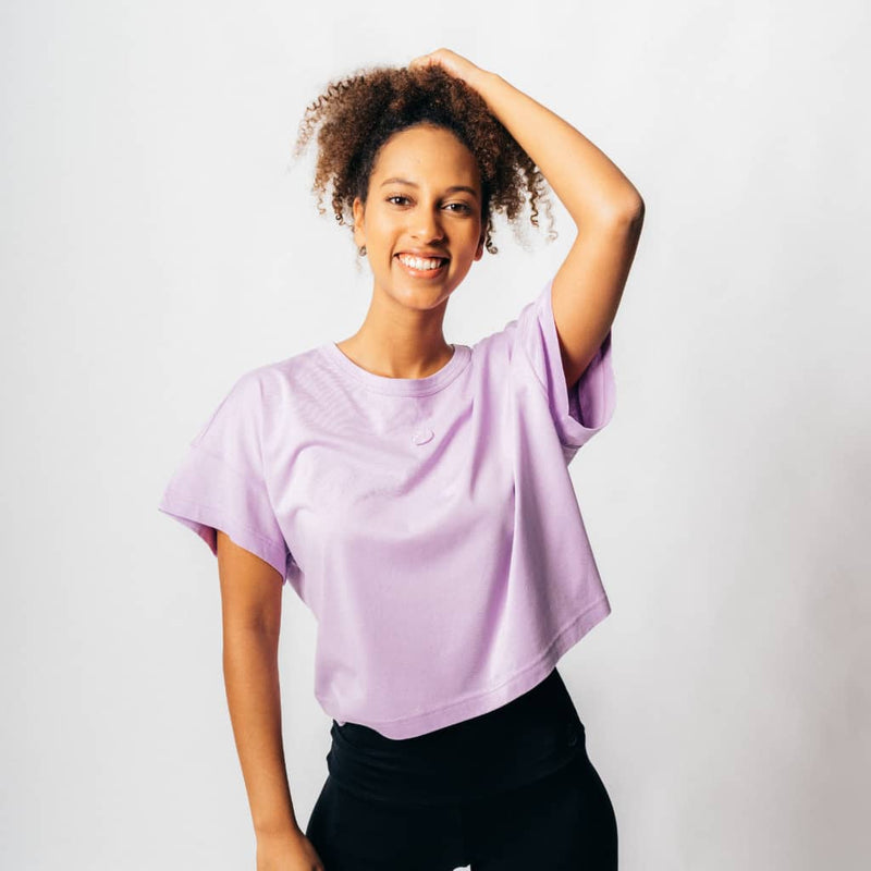 BALANCE I Natural Box Tee purple