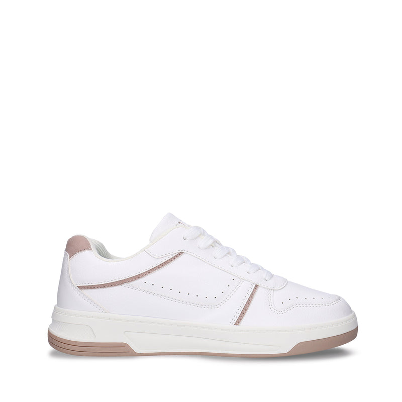 Women white vegan sneakers low-top lace-up smart minimalist | NAE Footwear