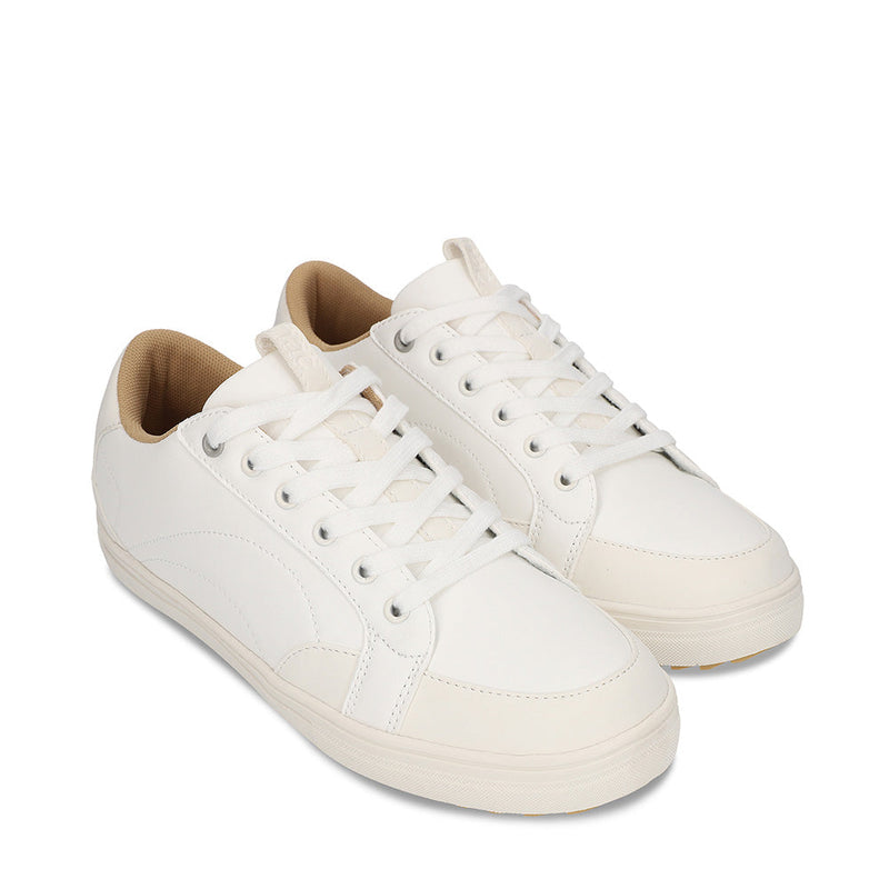 Zapatillas deportivas veganas blancas unisex casual en microfibra PET reciclado | NAE