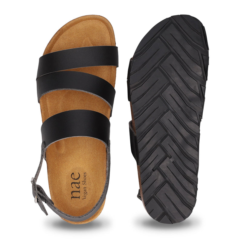 Recycled car tires sole and vegan leather upper with cushioned insole | NAE Vegan Shoes