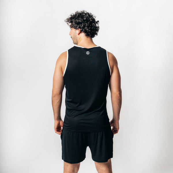 ANSWER | Sleeveless Sport Shirt schwarz