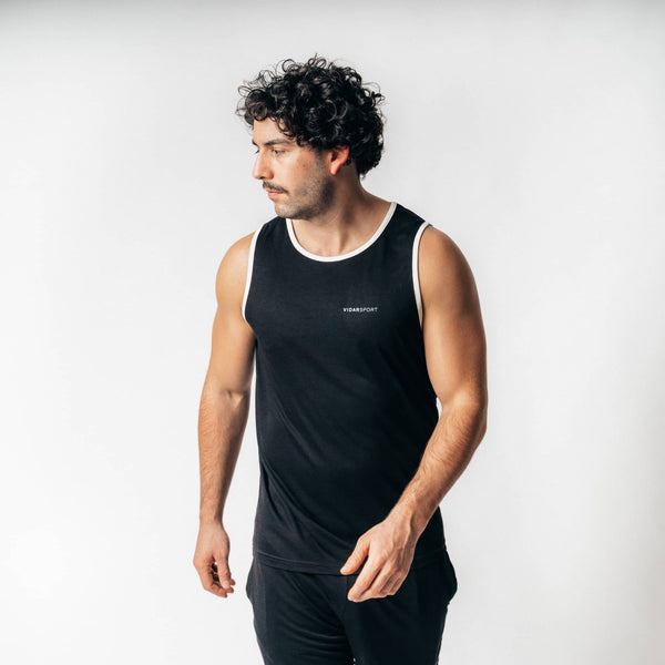 ANSWER | Sleeveless Sport Shirt schwarz