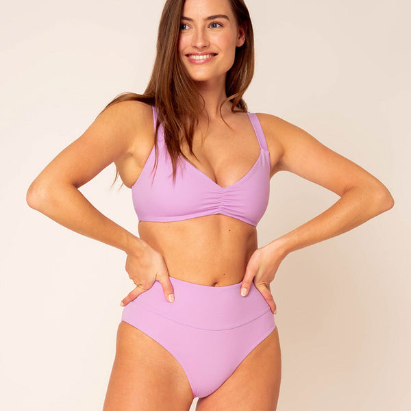 Emee High Waist - reversible lilac / pink