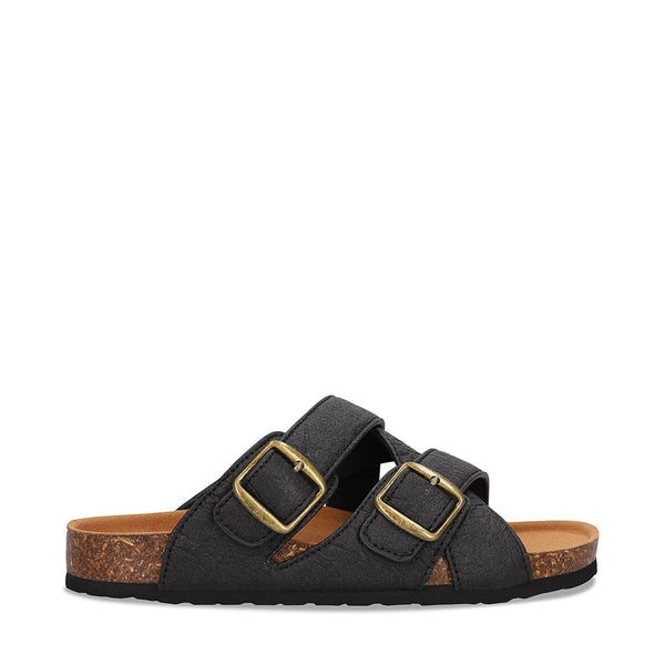 Vegane Unisex-Sandalen gepolstert flache verstellbar überkreuzter Riemen Piñatex | NAE